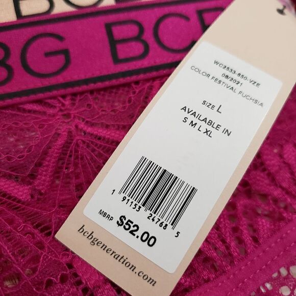 BCBG CHEEKY LARGE Multicolor 5 pack Lace Mesh Logo Waist Generation - Picture 5 of 6